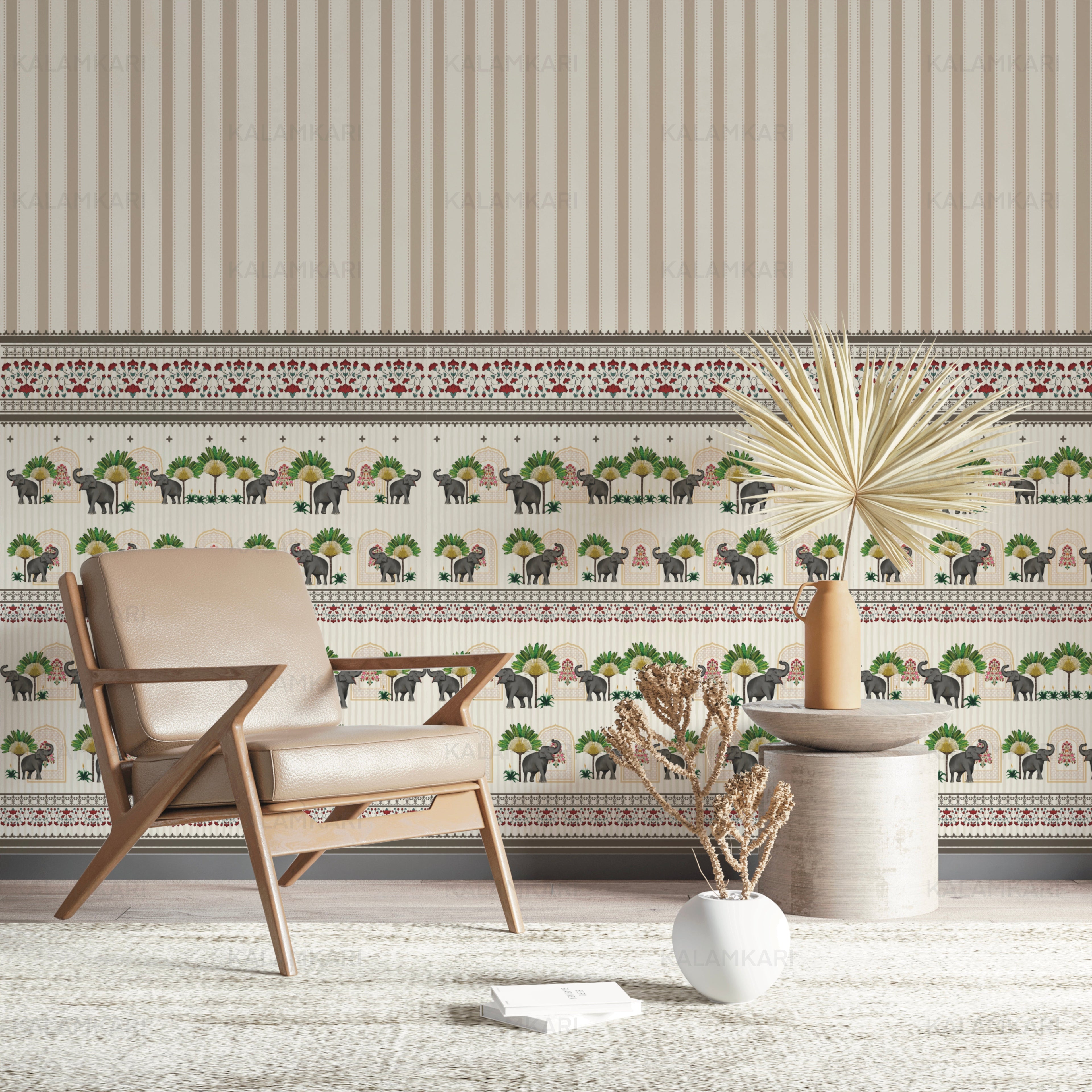 Embroidered Wallpaper