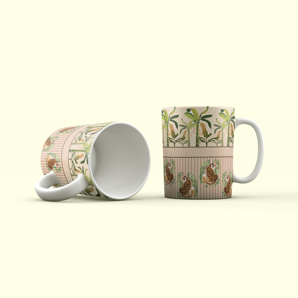 Tropical Niemerah – Set of 2 Kalamkari Mugs