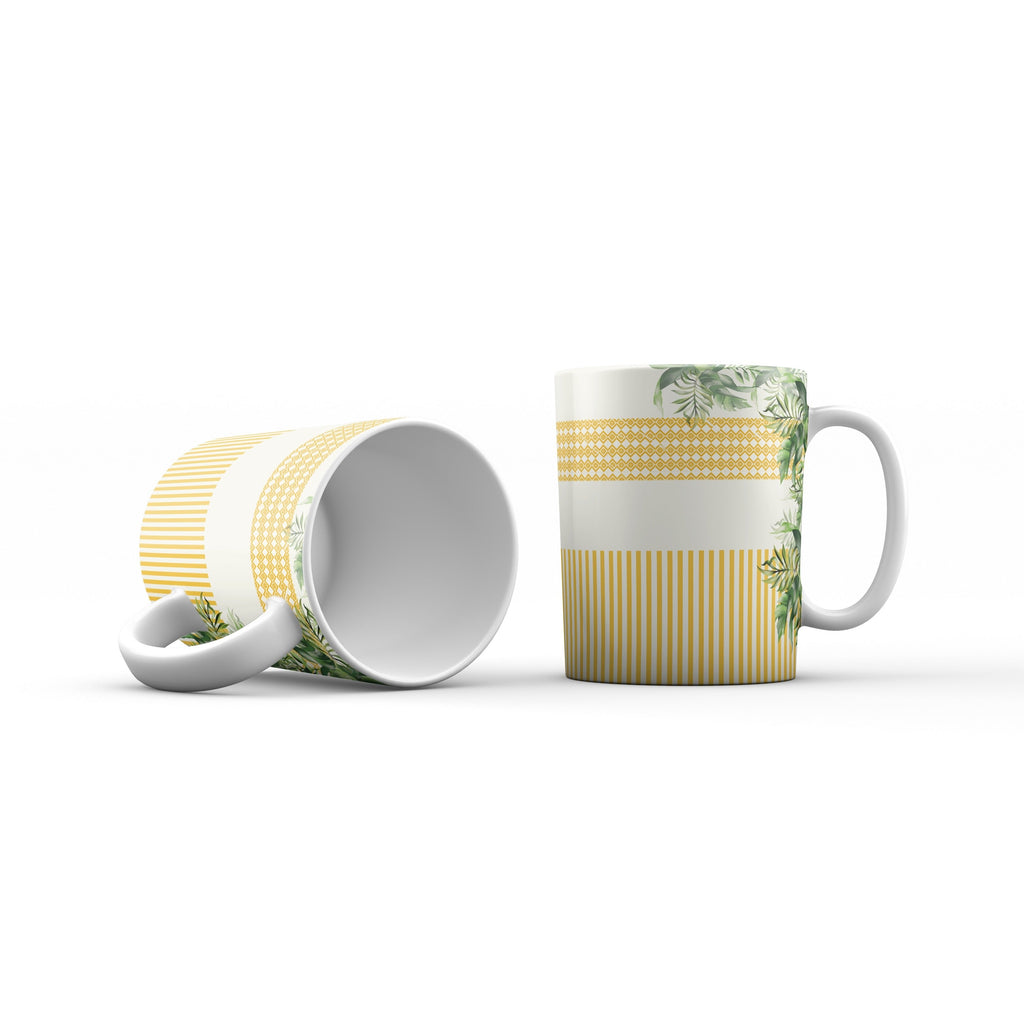 The Aurolin Tropics (Plain) - Set of 2 Kalamkari Mugs