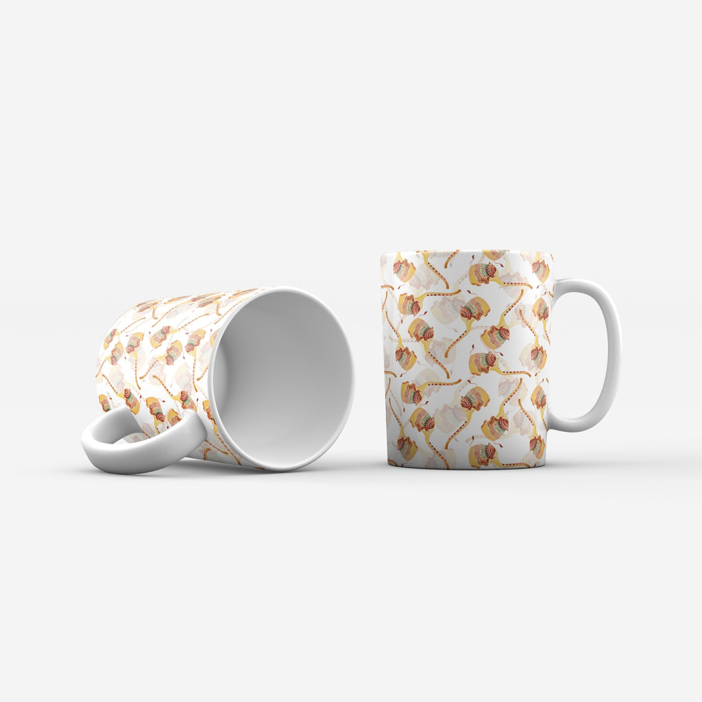 Baby Elephant – Set of 2 Kalamkari Mugs