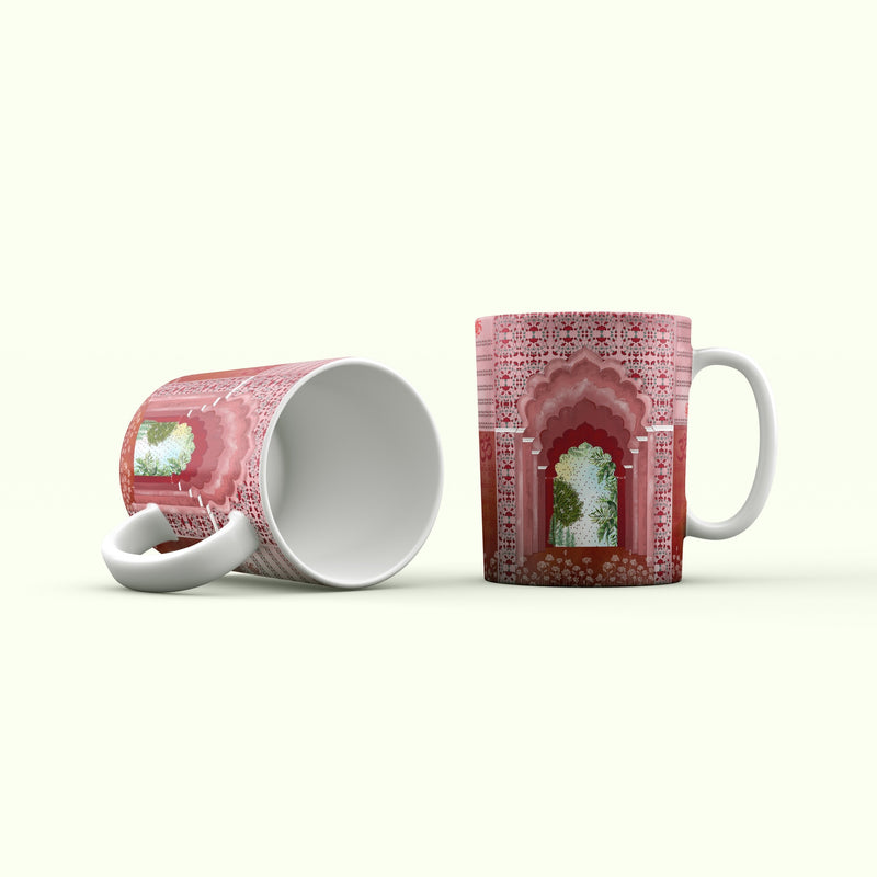 Gateway To Tranquility – Set of 2 Kalamkari Mugs
