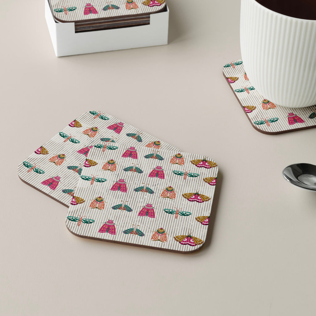 The Pink Monarch Coaster