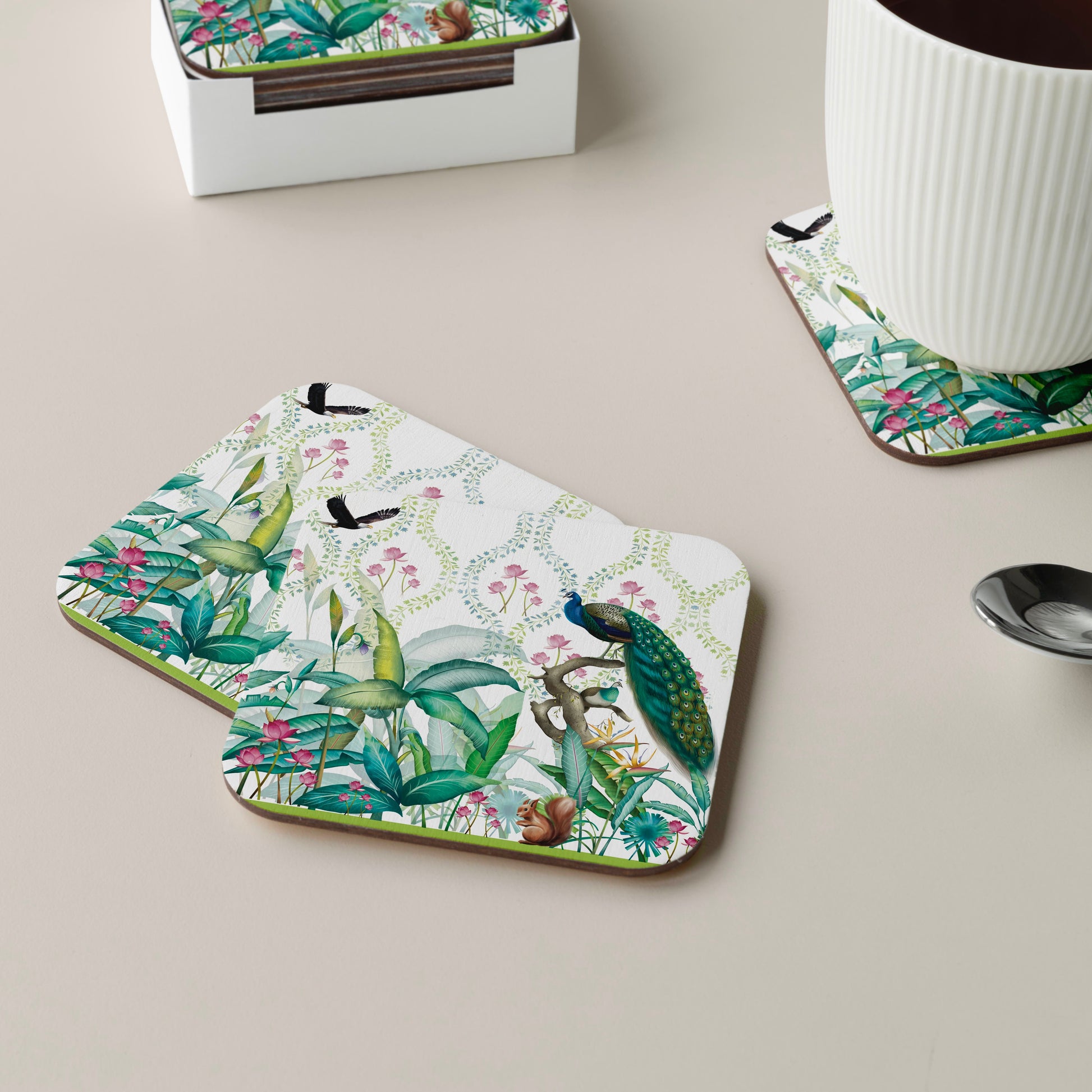 The Seamless Motif with Peacock