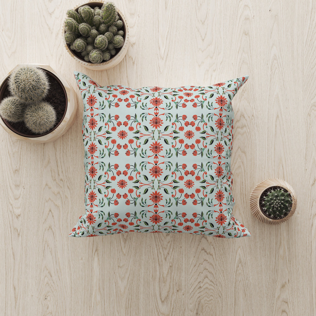Scarlet Garden Cushion Cover
