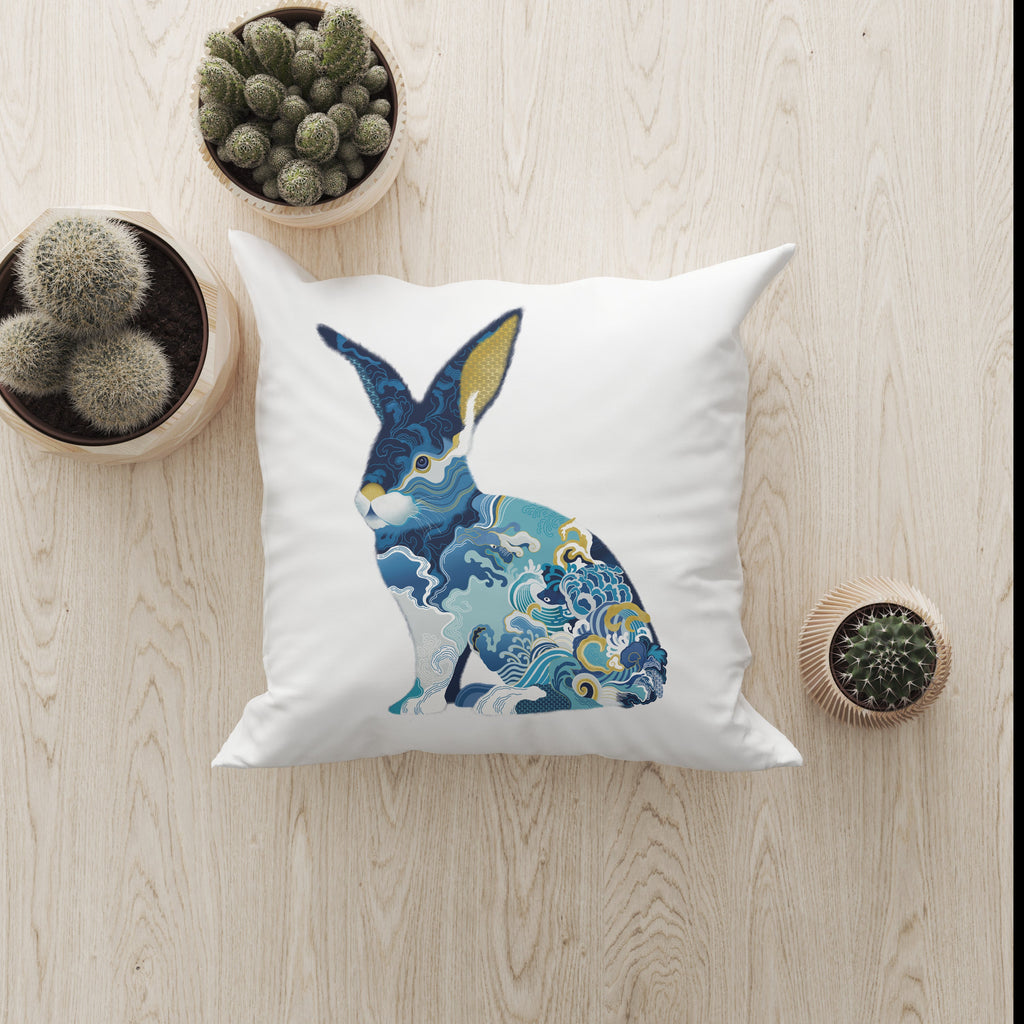 Ocean Hare Cushion Cover