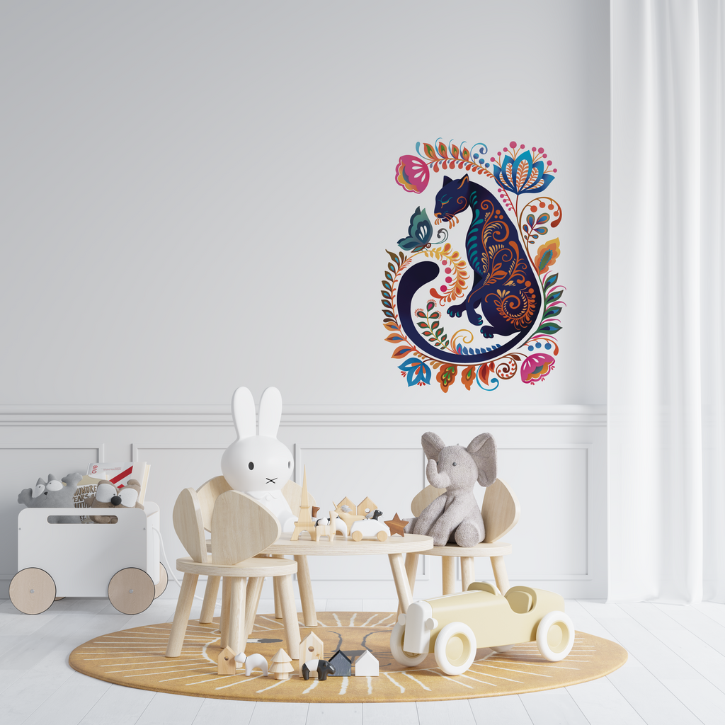 Feline Flora Decal