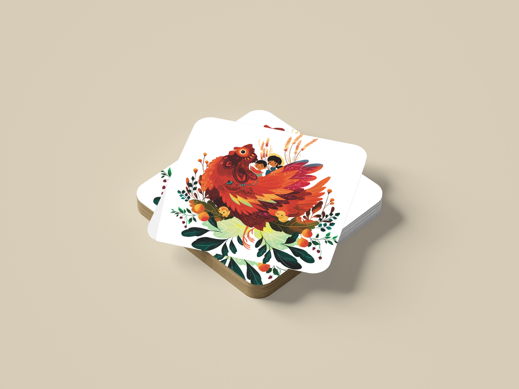 Pretty little hen Coaster