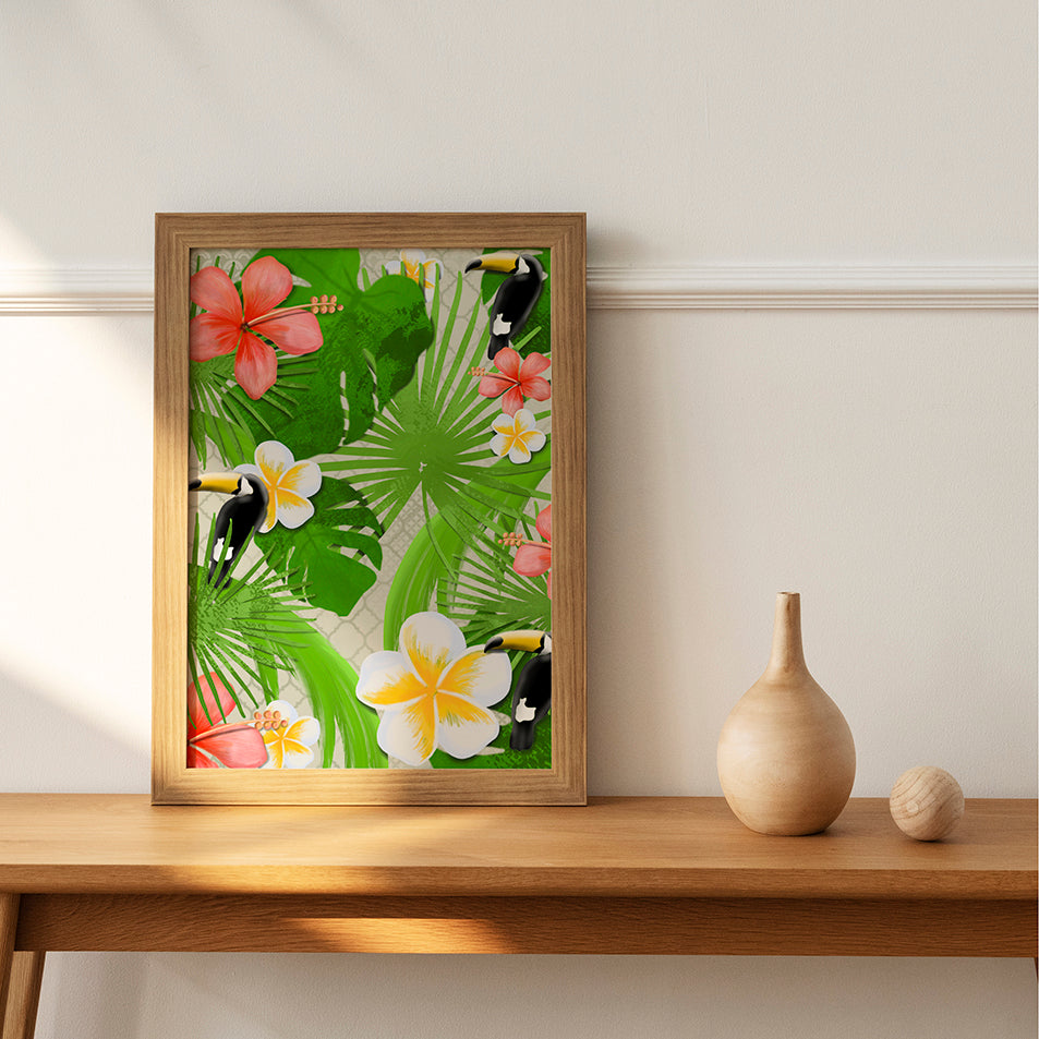 The Toucan tropic art frame