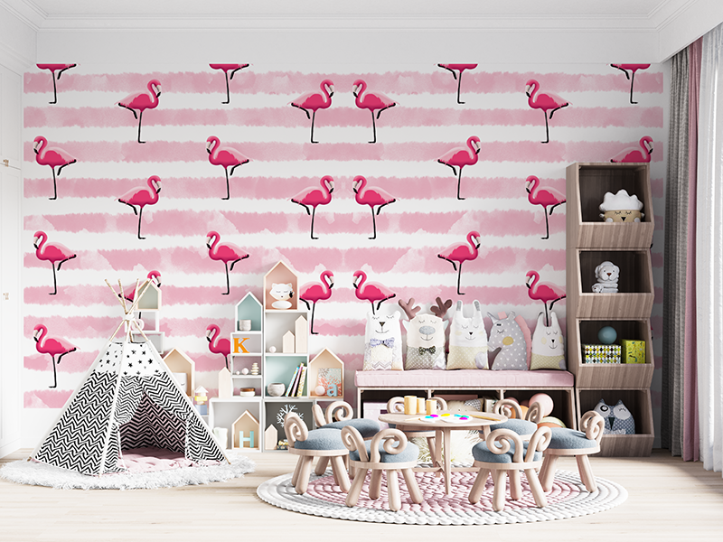 The pink flamingo wallpaper