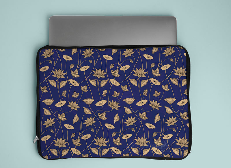 The periwinkle pichwai purple laptop sleeve